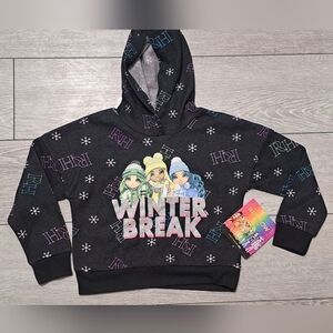 Brand New Rainbow High Kids "Winter Break" Hoodie - Black and Multicolor